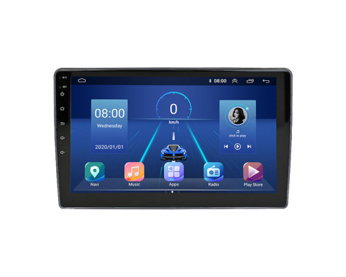 Штатная магнитола Lesko для Volkswagen Polo V Рестайлинг 2014-2020 экран 10" 6/128Gb 4G Wi-Fi GPS Top