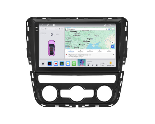 Штатная магнитола Lesko для Volkswagen Scirocco R I Рестайлинг 2014-2017 экран 10" 4/64 QLED CarPlay 4G Wi-Fi GPS 360 Prime