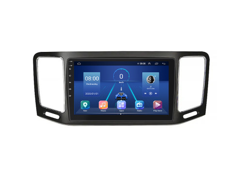Штатная магнитола Lesko для Volkswagen Sharan II 2010-2015 экран 9" 6/128Gb 4G Wi-Fi GPS Top