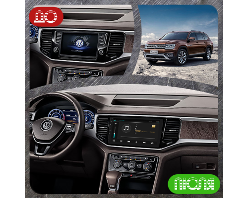 Штатная магнитола Lesko для Volkswagen Teramont I 2017-2020 экран 10" 2/32Gb 4G Wi-Fi GPS Top