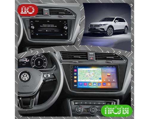 Штатная магнитола Lesko для Volkswagen Tiguan II 2016-2020 экран 10" 2/32Gb CarPlay 4G Wi-Fi GPS Prime