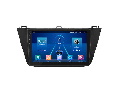 Штатная магнитола Lesko для Volkswagen Tiguan II Рестайлинг 2020-н.в. экран 10" 2/32Gb 4G Wi-Fi GPS Top