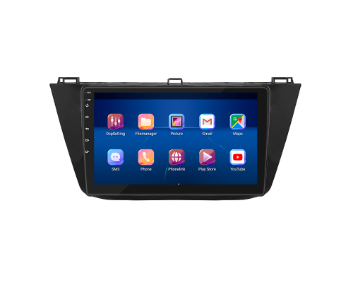 Штатная магнитола Lesko для Volkswagen Tiguan II Рестайлинг 2020-н.в. экран 10" 4/64Gb 4G Wi-Fi GPS Top