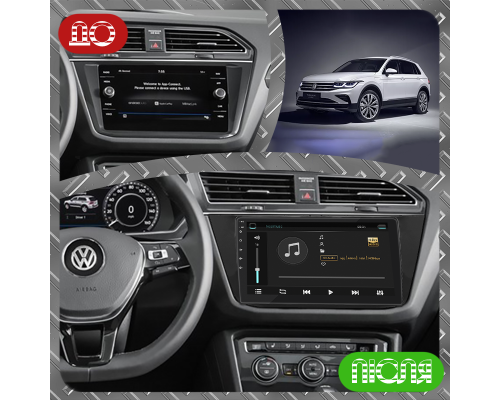 Штатная магнитола Lesko для Volkswagen Tiguan II Рестайлинг 2020-н.в. экран 10" 4/64Gb 4G Wi-Fi GPS Top
