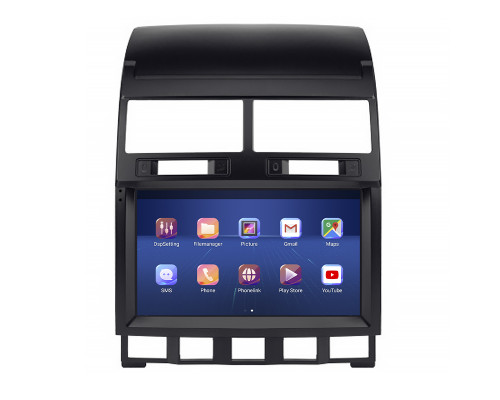 Штатная магнитола Lesko для Volkswagen Touareg I Рестайлинг 2006-2010 экран 9" 4/64Gb 4G Wi-Fi GPS Top