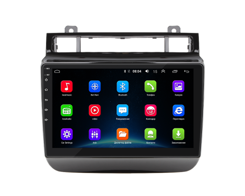 Штатная магнитола Lesko для Volkswagen Touareg II 2010-2014 экран 9" 2/32Gb Wi-Fi GPS Base