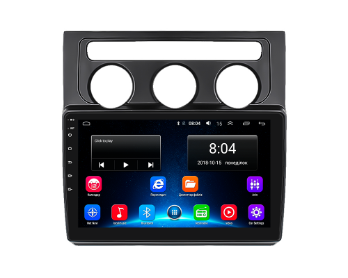 Штатная магнитола Lesko для Volkswagen Touran I 2003-2006 экран 10" 2/32Gb Wi-Fi GPS Base