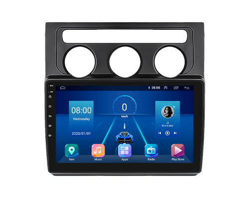 Штатная магнитола Lesko для Volkswagen Touran I 2003-2006 экран 10" 2/32Gb 4G Wi-Fi GPS Top