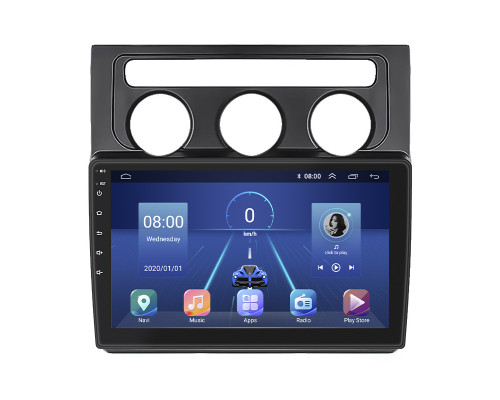 Штатная магнитола Lesko для Volkswagen Touran I 2003-2006 экран 10" 4/32Gb 4G Wi-Fi GPS Top