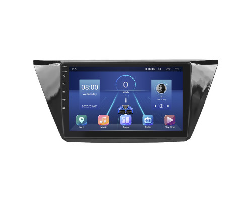 Штатная магнитола Lesko для Volkswagen Touran III 2015-н.в. экран 10" 4/32Gb 4G Wi-Fi GPS Top