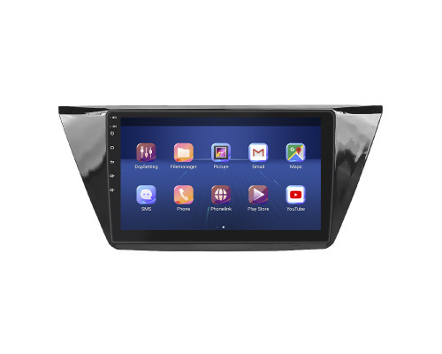 Штатная магнитола Lesko для Volkswagen Touran III 2015-н.в. экран 10" 4/32Gb 4G Wi-Fi GPS Top