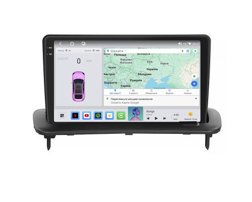 Штатная магнитола Lesko для Volvo S40 II 2004-2007 экран 9" 4/64 QLED CarPlay 4G Wi-Fi GPS 360 Prime