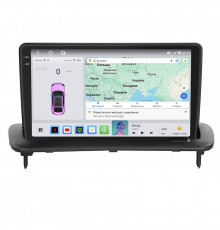 Штатная магнитола Lesko для Volvo S40 II Рестайлинг 2007-2012 экран 9" 4/64 QLED CarPlay 4G Wi-Fi GPS 360 Prime