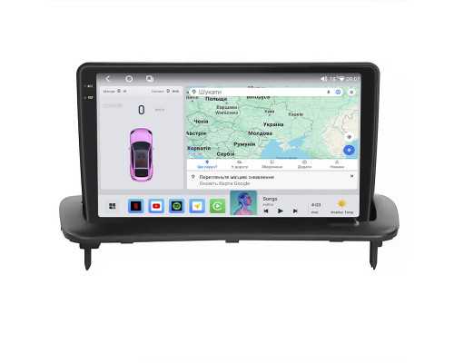 Штатная магнитола Lesko для Volvo S40 II Рестайлинг 2007-2012 экран 9" 4/64 QLED CarPlay 4G Wi-Fi GPS 360 Prime