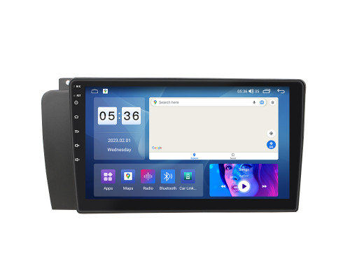 Штатная магнитола Lesko для Volvo S60 I Рестайлинг 2004-2009 экран 9" 4/64Gb CarPlay 4G Wi-Fi GPS Prime