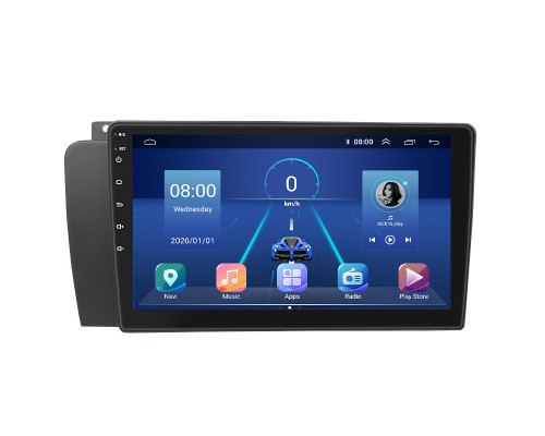 Штатная магнитола Lesko для Volvo S60 I Рестайлинг 2004-2009 экран 9" 2/32Gb 4G Wi-Fi GPS Top