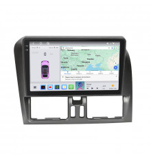 Штатная магнитола Lesko для Volvo XC60 I Рестайлинг 2013-2017 экран 9" 4/64 QLED CarPlay 4G Wi-Fi GPS 360 Prime