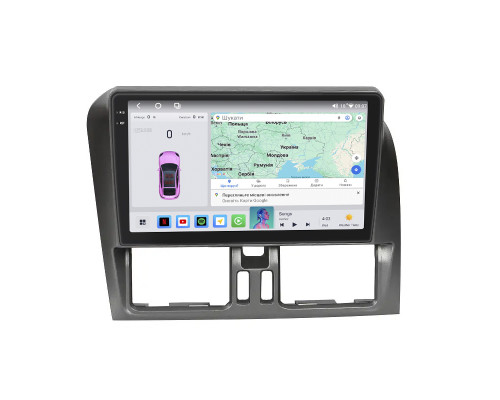 Штатная магнитола Lesko для Volvo XC60 I Рестайлинг 2013-2017 экран 9" 4/64 QLED CarPlay 4G Wi-Fi GPS 360 Prime