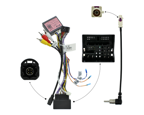 Штатная автомобильная магнитола 9.7" Wangi Skoda Octavia 2013-2018 2+32 4G+CarPlay