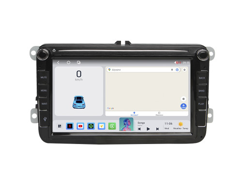 Штатная автомобильная магнитола 8" Volkswagen universal 8002A 2+32 4G