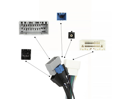 Адаптер штатного усилителя FEELDO Dodge Caliber 2009-2013 Journey 2011+ Fiat Freemont 2011-2016 CAN-BUS (7407)