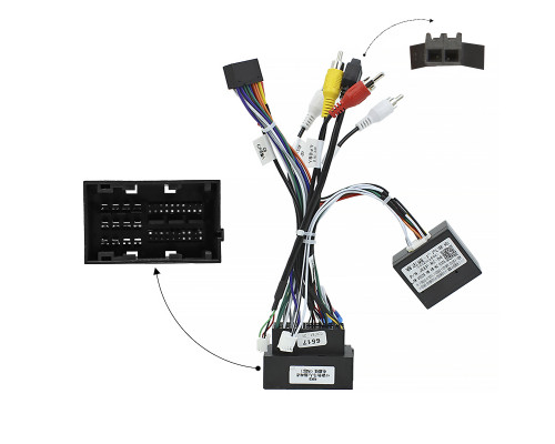 Адаптер штатного усилителя FEELDO Jeep Cherokee 2015-2019 Wrangler Compass 2018+ Renegade 2014+ CAN-BUS (6517)