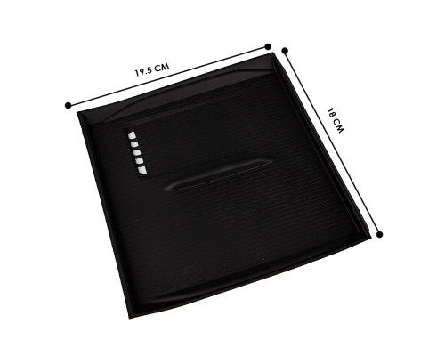 Силиконовый коврик для беспроводной зарядки BYD Yuan Plus на центральной консоли нескользящая Black