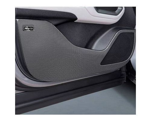 Защитные накладки на низ дверей для BYD Yuan UP 4 шт из углеродного волокна