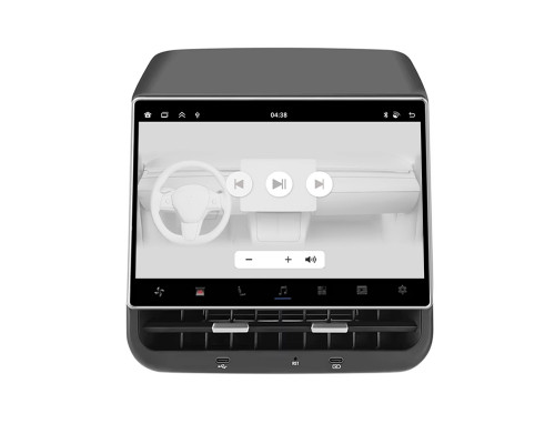 Мультимедийный экран Mekede MTS1 8,66" для Tesla model 3 Y для пассажира Android Car-Play + Android auto с Управление климатом Prime 4/64 Car-Play