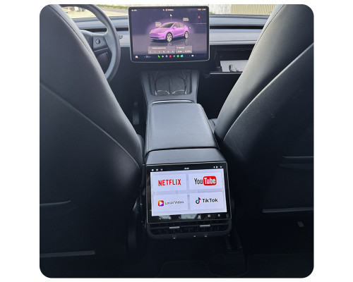 Мультимедийный экран Mekede MTS1 8,66" для Tesla model 3 Y для пассажира Android Car-Play + Android auto с Управление климатом Prime 4/64 Car-Play