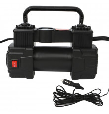 Автомобильный компрессор HELLOLEIBOO ZY-825 двухцилиндровый с цифровым дисплеем и кабелем 3 м + сумка