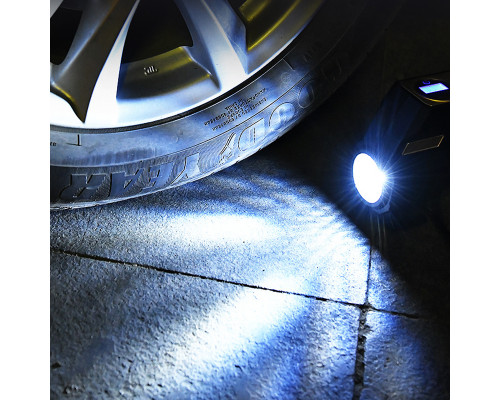 Автомобильный компрессор HELLOLEIBOO ZY-825 двухцилиндровый с цифровым дисплеем и кабелем 3 м + сумка