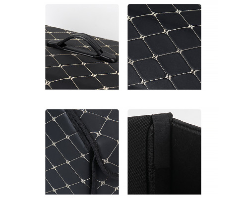 Автомобильный органайзер XY0-52 Black-Gold компактный вместительный два отдела для хранения на магнитах с ручкой  40*31*29 см