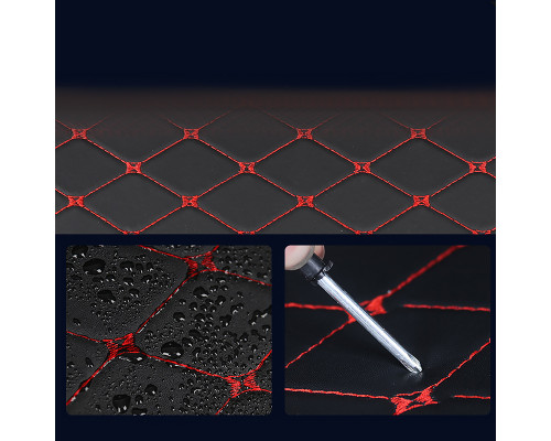 Автомобильный органайзер XY0-52 Black-Red компактный вместительный два отдела для хранения на магнитах с ручкой  40*31*29 см