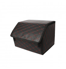 Автомобильный органайзер ZWX-002 Black-Red компактный вместительный два отдела для хранения на липучке с ручкой  40*30*30 см