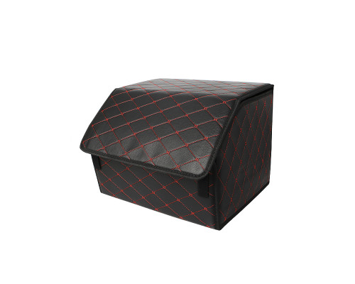 Автомобильный органайзер ZWX-002 Black-Red компактный вместительный два отдела для хранения на липучке с ручкой  40*30*30 см