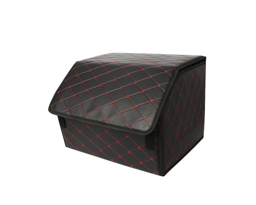 Автомобильный органайзер ZWX-002 Black-Red компактный вместительный два отдела для хранения на липучке с ручкой  55*30*30 см