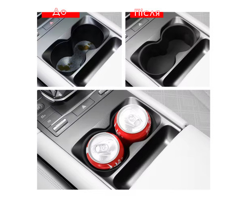 Автомобильный подстаканник BYD Yuan Up держатель силиконовый нескользящий Black