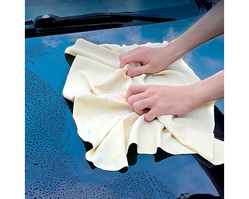 Тряпка 202043 из искусственной замши для сушки кузова автомобиля 30*55