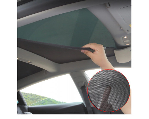 Автомобильная солнцезащитная шторка для панорамы Tesla Model 3 2019-2023 White