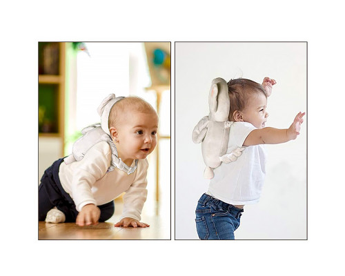 Детская защитная подушка - рюкзак Tochang для защиты головы при падении подголовник Слон