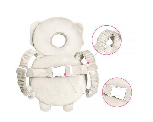 Детская защитная подушка - рюкзак Tochang для защиты головы при падении подголовник Слон