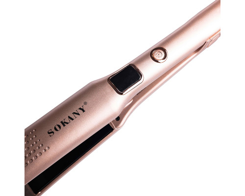 Утюжок для волосся 50 Вт Рожевий Sokany SK-15009