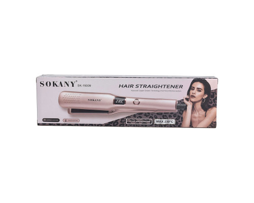 Утюжок для волосся 50 Вт Рожевий Sokany SK-15009