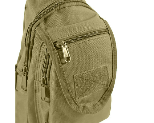 Рюкзак тактический на одно плечо AOKALI Outdoor A32 Sand