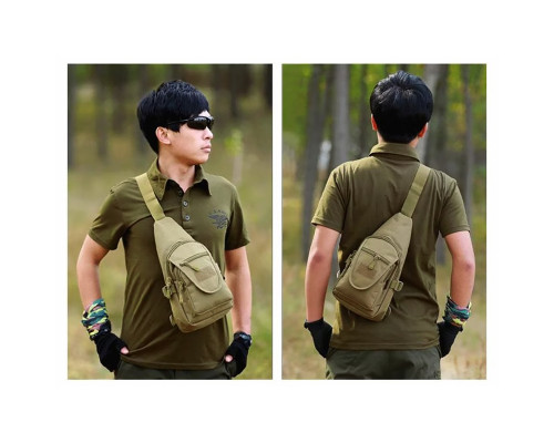 Рюкзак тактический на одно плечо AOKALI Outdoor A32 Sand