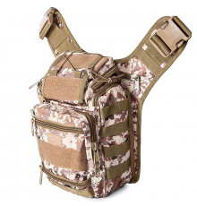 Сумка тактическая через плечо AOKALI Outdoor A25 Sand Pixel