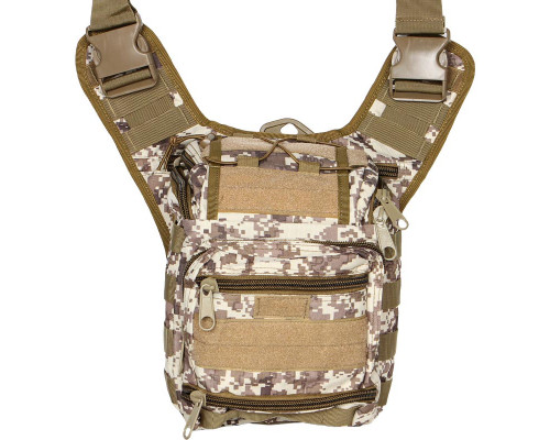 Сумка тактическая через плечо AOKALI Outdoor A25 Sand Pixel