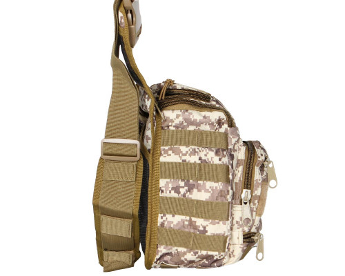 Сумка тактическая через плечо AOKALI Outdoor A25 Sand Pixel