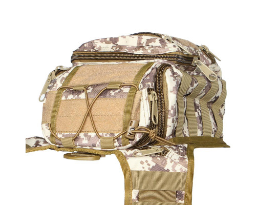 Сумка тактическая через плечо AOKALI Outdoor A25 Sand Pixel